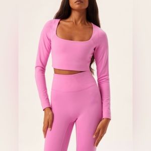 GIRLFRIEND COLLECTIVE Bubblegum Kingsley Long Sleeve Top